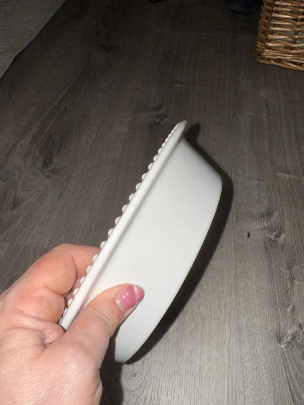 Williams- Sonoma White Beaded Rim Stoneware Pie Plate